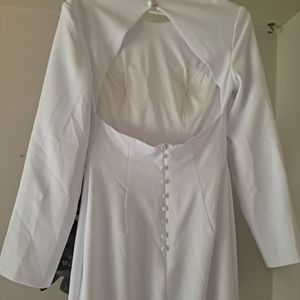 Brand new pure white wedding dress from Etsy~